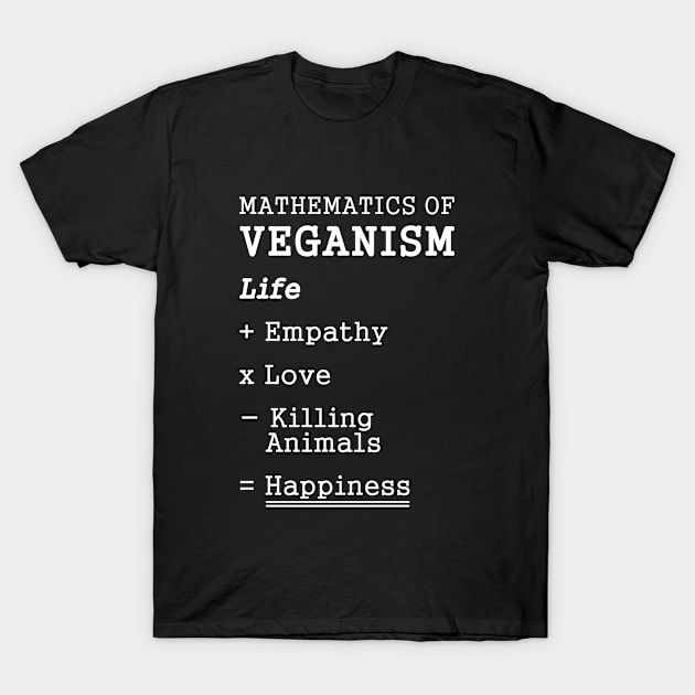 Mathematics of Veganism T-Shirt by Stoney09